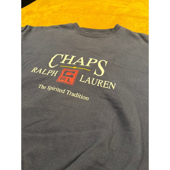 Chaps Ralph Lauren Mens Sweatshirt Large "The Spirited Tradition" - Picture 6 of 9